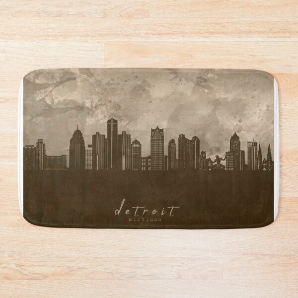 Item preview, detroit skyline designed and sold by BekimART2.