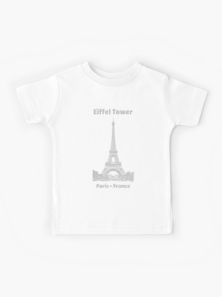 Kinder Mädchen Mehr Oberteil für Kinder mit einem Eiffelturm drauf 