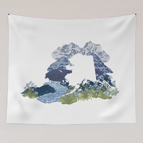 Item preview, Alaska State Map Silhouette - Glacier designed and sold by rachelhirst.