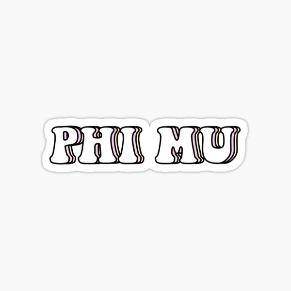 Item preview, #PHIMU Decal 9 designed and sold by Julianaturdo.