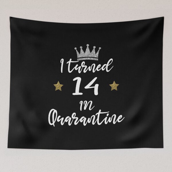 Item preview, cumpleaños de cuarentena | cuarentena de cumpleaños Cumplí 14 años en Cuarentena designed and sold by meedTee.