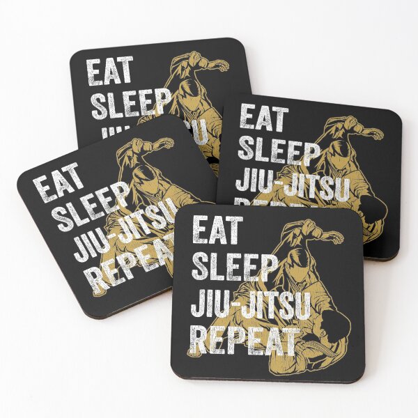 Item preview, Eat Sleep Jiu Jitsu Repeat - BJJ fighter designed and sold by PandaPope.