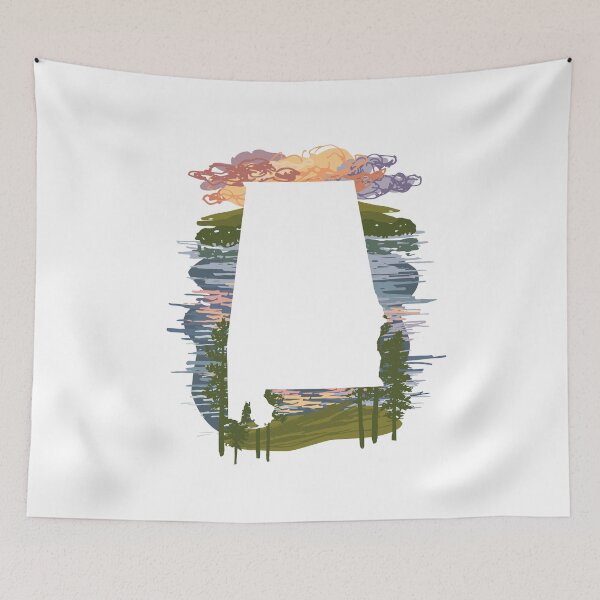 Item preview, Alabama State Map - Lake designed and sold by rachelhirst.