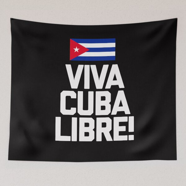 Item preview, Viva Cuba Libre Flag designed and sold by Rustic Valley Studio.