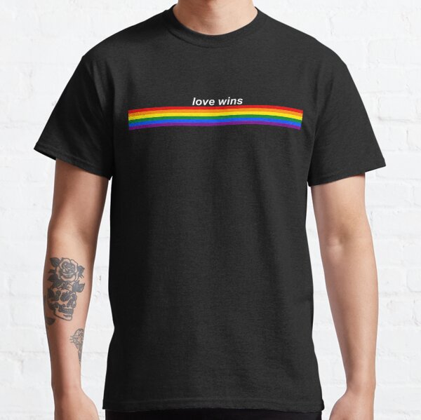 love wins pride stripe Classic T-Shirt