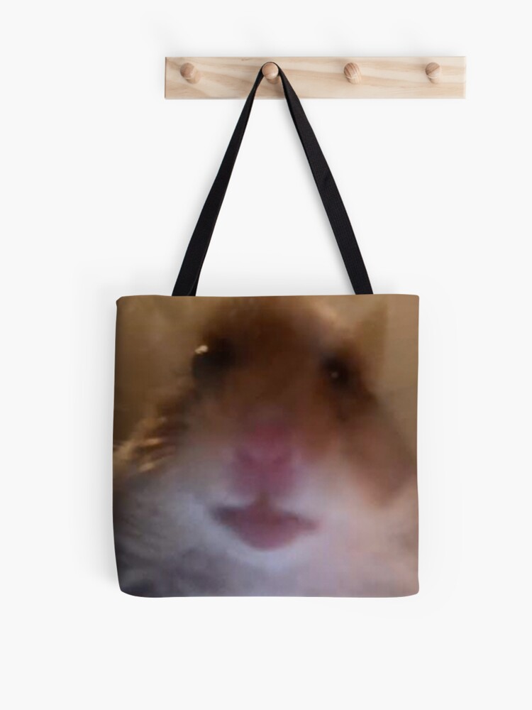 Staring Hamster Meme Tote Bag By Yamanos Redbubble