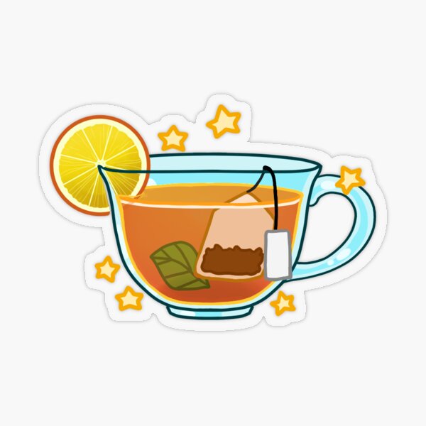 Cup of Tea Transparent Sticker