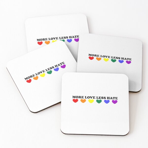 Item preview, more love less hate designed and sold by House Sparrow.