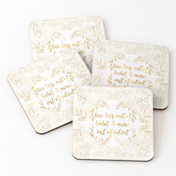 Item preview, More Out of Intent plant Calligraphy - Gold designed and sold by maxineawhite.