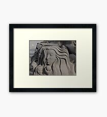 Sand Portraits - Retratos En Arena Framed Print