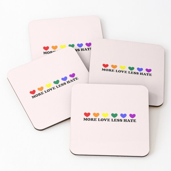 Item preview, more love less hate designed and sold by House Sparrow.