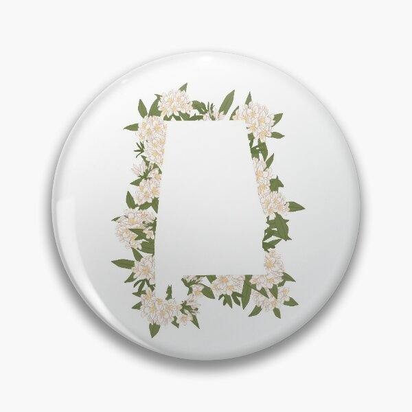 Item preview, Alabama State Map Outline - Rhododendron flowers designed and sold by rachelhirst.
