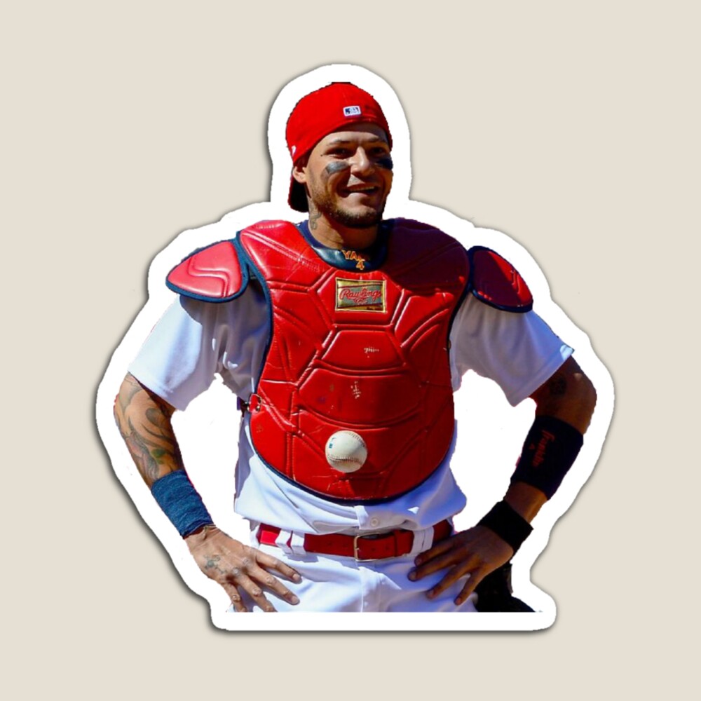 Yadier Molina #4 Jersey Number Magnet for Sale by StickBall