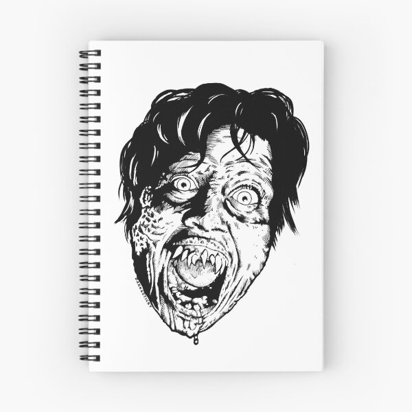 Item preview, DEMON (black and white) designed and sold by DarkAndSticky.