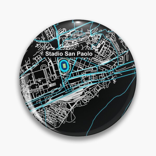 Item preview, Gli Azzurri Naples - Stadium Map by stadiamap designed and sold by stadiamap.
