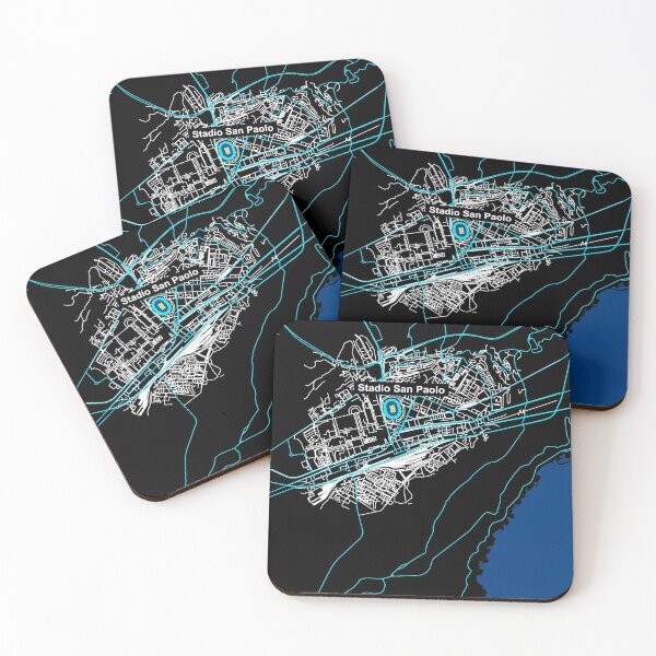 Item preview, Gli Azzurri Naples - Stadium Map by stadiamap designed and sold by stadiamap.