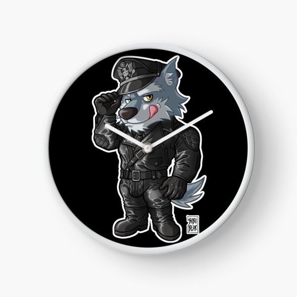 LEATHER WOLF - BEARZOO SERIES Clock