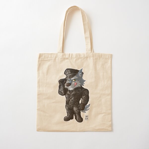 LEATHER WOLF - BEARZOO SERIES Cotton Tote Bag