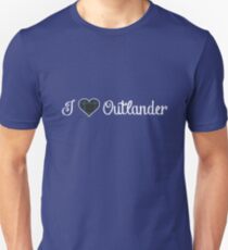 Mein Tartan Heart: Ich liebe Outlander Slim Fit T-Shirt