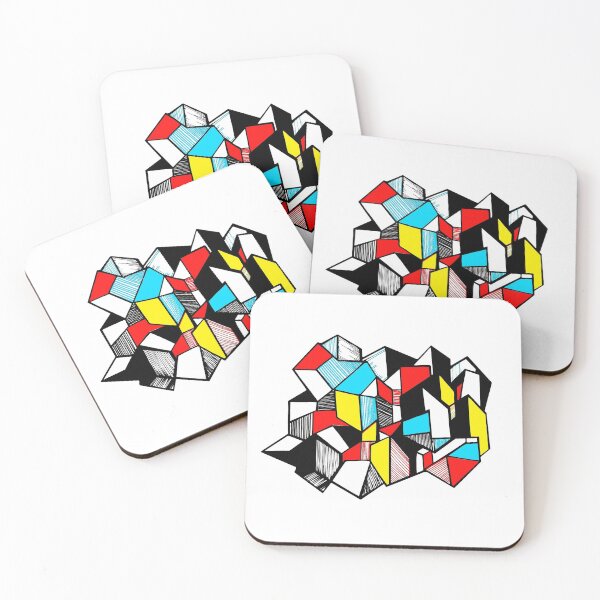 Item preview, Geometric City futuristic abstract cool  designed and sold by Carolina Salazar.