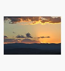 Rays of Tranquil sunset Photographic Print