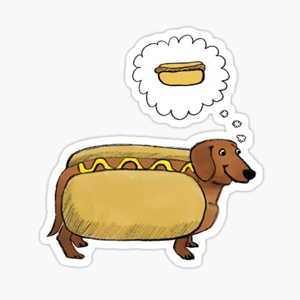 Hotdog Sticker
