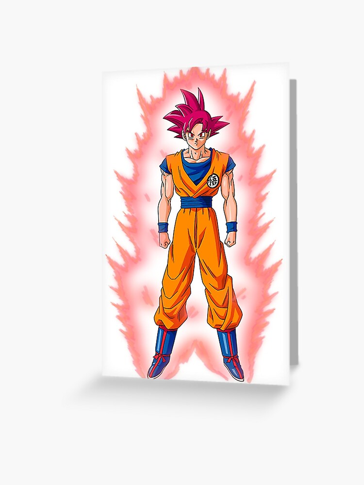 Goku Super Saiyan God Art Print by Michael Leggs - Pixels