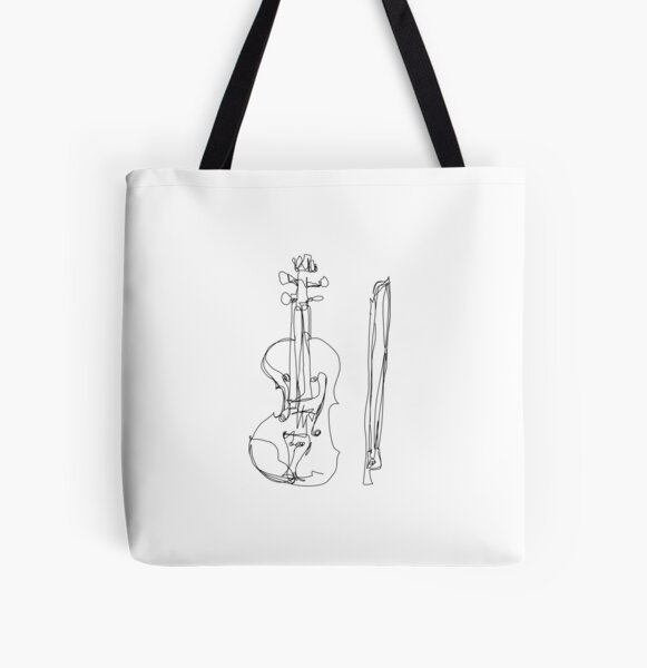 Alto Clef / Tenor Clef / C Clef Design Viola Player Colorful Tote Bag