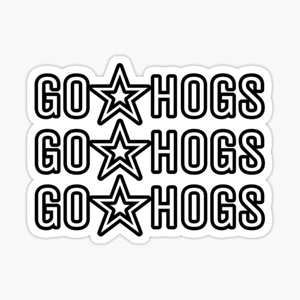 Vista previa del artículo con la obra «Go Hogs», diseñado y vendido por kendylmccartney.