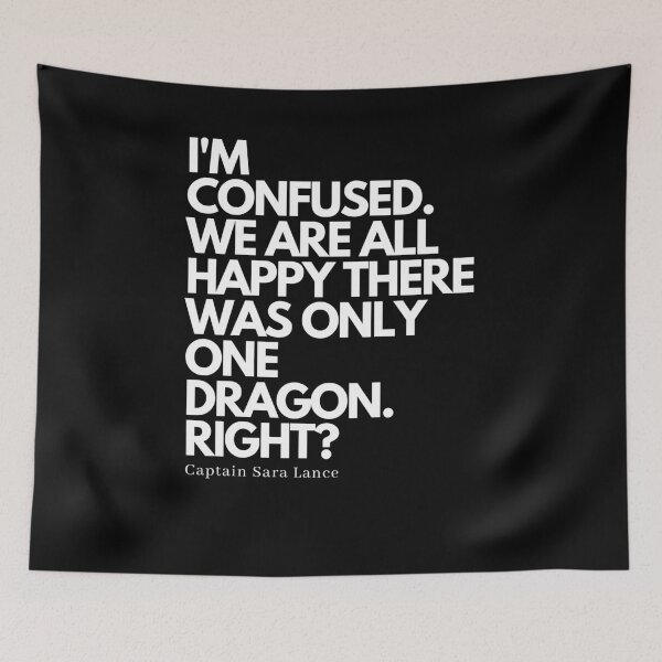 Item preview, legends of tomorrow - Im confused we are all happy there was only one dragon right? designed and sold by LoseL.