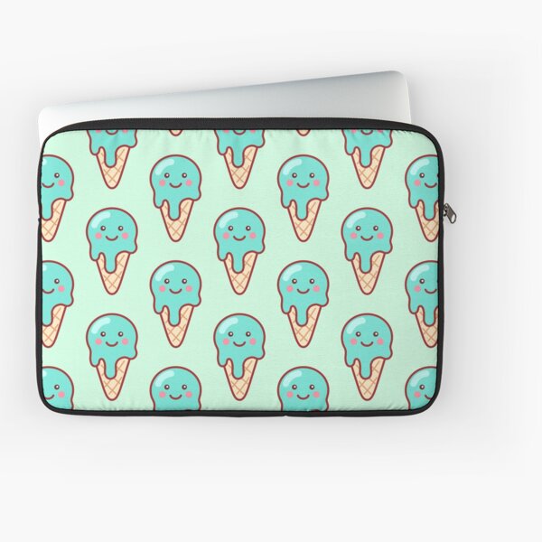 Bubblegum Ice Cream Emoji Laptop Sleeve