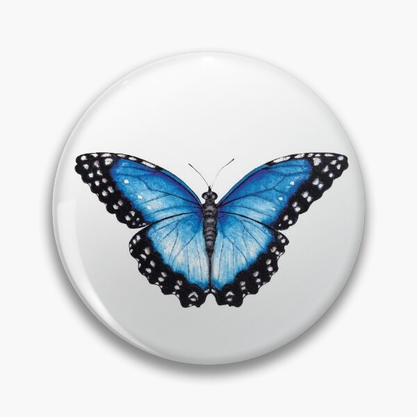 Item preview, Blue Morpho Butterfly, the Menelaus blue morpho (Morpho menelaus) Butterfly, Blue Butterfly designed and sold by WhileIWonder.