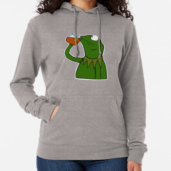 Kermit Sipping Tea Lightweight Hoodie