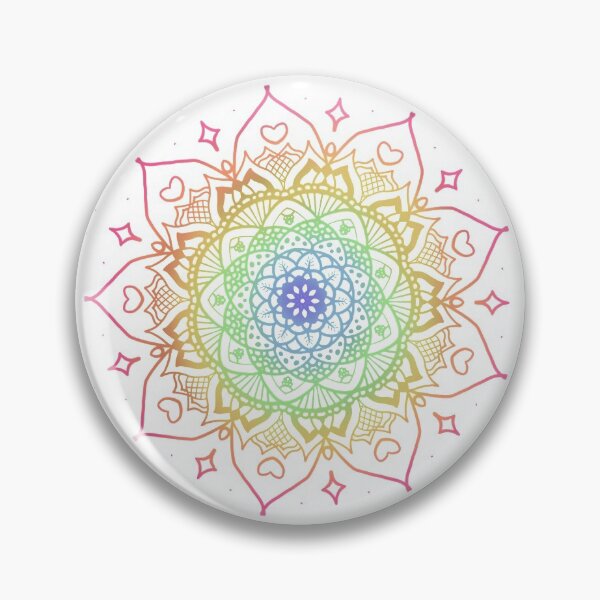 Item preview, Lovely Hearts Flower Mandala designed and sold by MandyRosko.