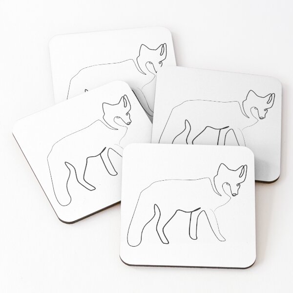 Item preview, Line Artwork Fox designed and sold by ComedyQuotes.