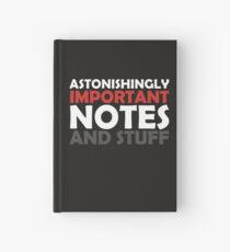 Cuaderno de tapa dura Notas y cosas asombrosamente importantes