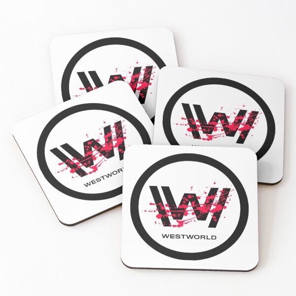 Artikelvorschau, Westworld Logo (transparentes Design) - Schwarz / Blutspritzer entworfen und verkauft von betterchemicals.