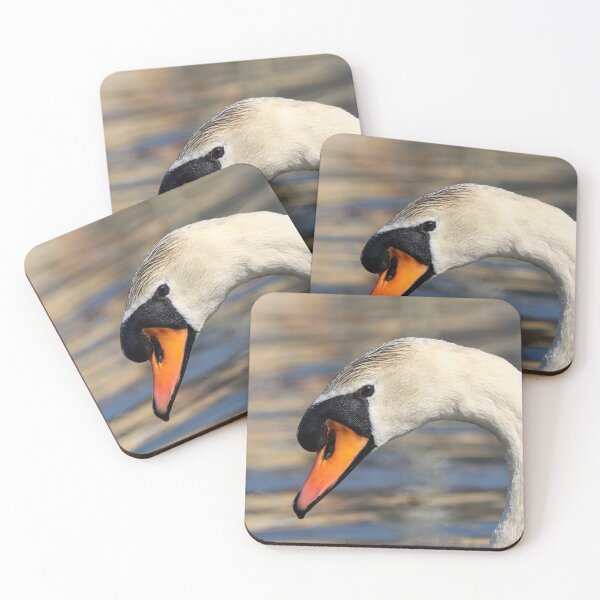 Item preview, Mute swan portrait designed and sold by GreyFeatherPhot.