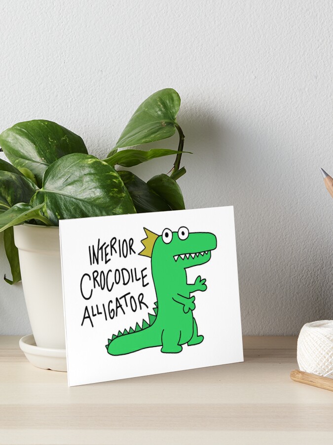 interior crocodile alligator tiktok art board print by modernlights redbubble interior crocodile alligator tiktok art board print by modernlights redbubble