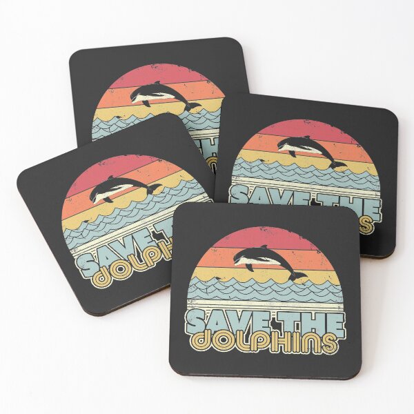 Item preview, Save The Dolphins Design. Retro Style Dolphin Product designed and sold by PackAPunch.