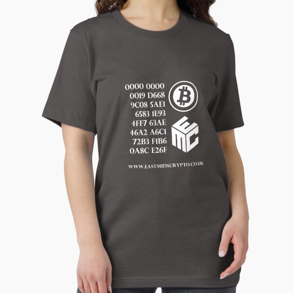 Bitcoin Genesis Block EMC White Essential T-Shirt