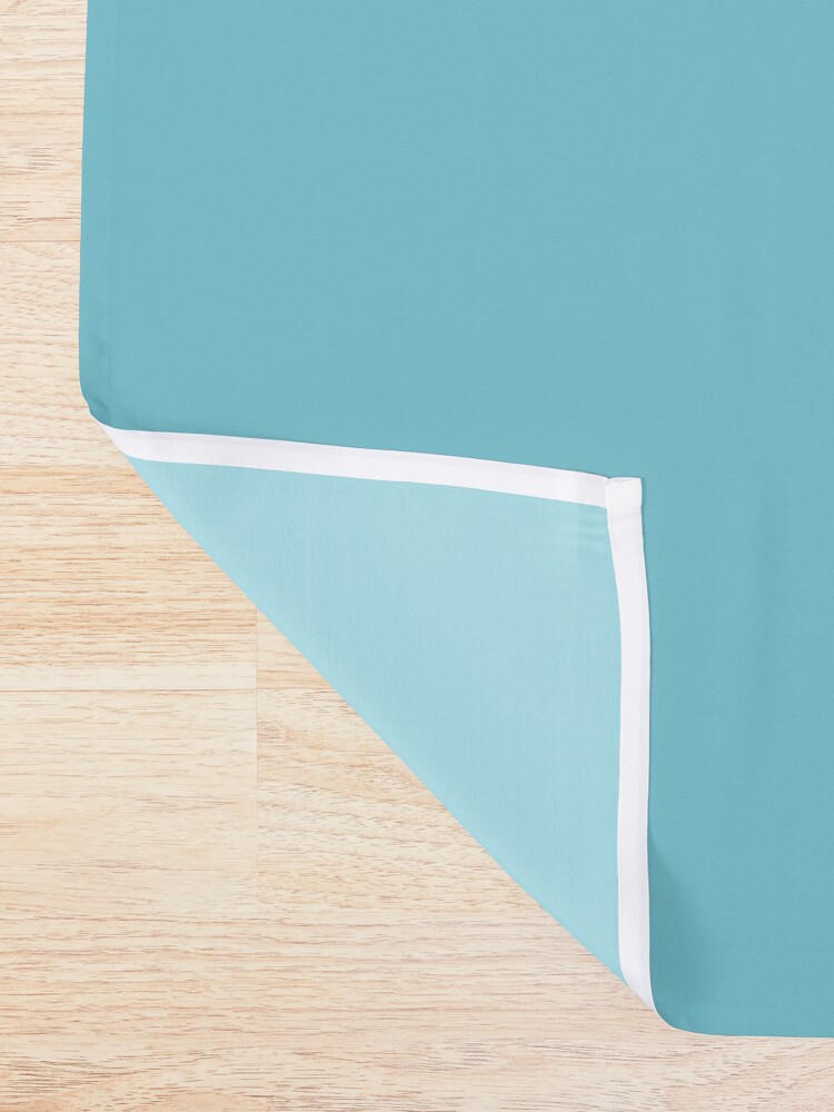 Alternate view of It Be Like That Sometimes - Retro Blue Shower Curtain