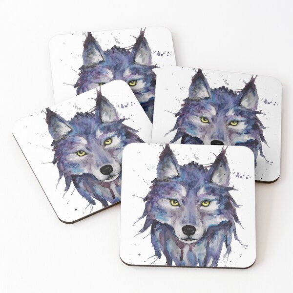 Item preview, Wild watercolor wolf designed and sold by Efembe.