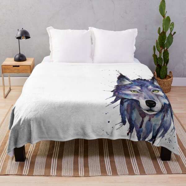Item preview, Wild watercolor wolf designed and sold by Efembe.