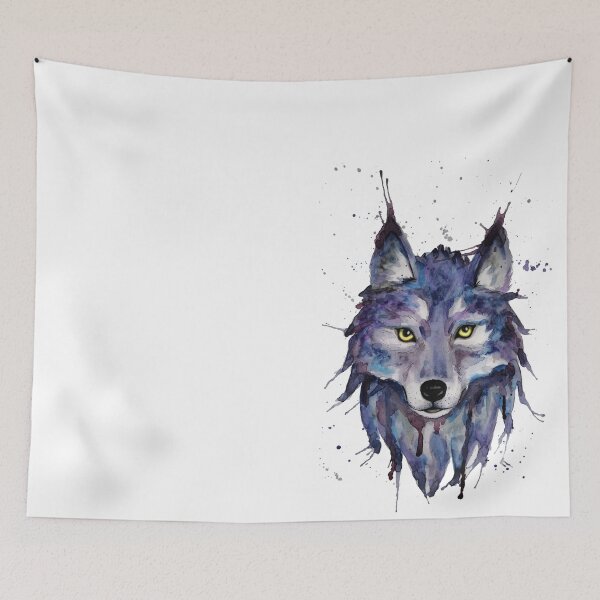 Item preview, Wild watercolor wolf designed and sold by Efembe.