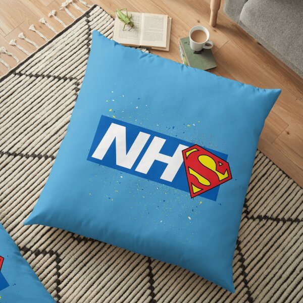 Super NHS Heroes Floor Pillow