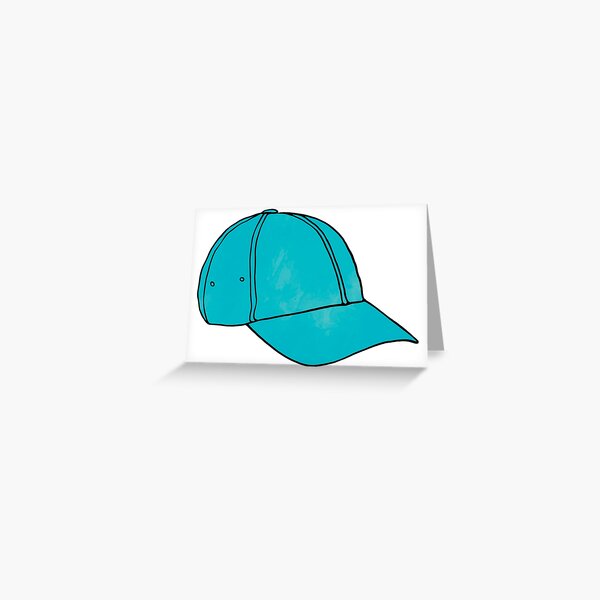 Aperçu de l'œuvre Casquette de baseball bleu clair créée et vendue par murialbezanson.