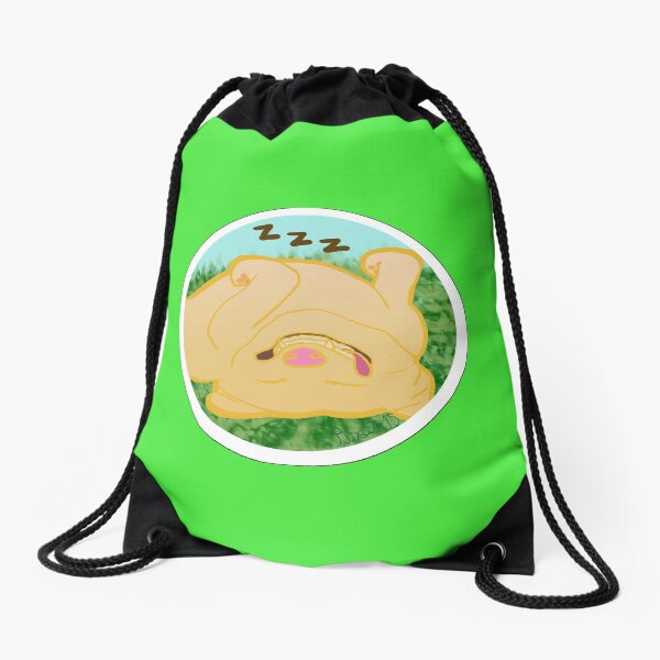 Sleeping Doggo Drawstring Bag
