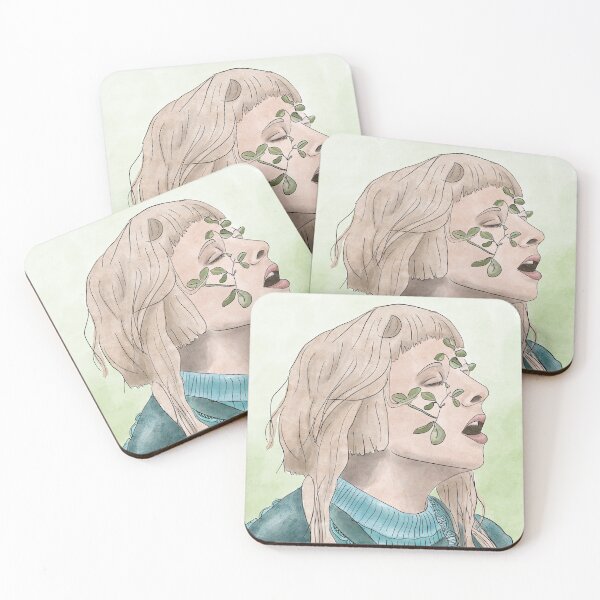 Item preview, Aurora Aksnes Fan Art Watercolor Portrait 'The River' (A Different Kind Of Human) designed and sold by bearly-creative.