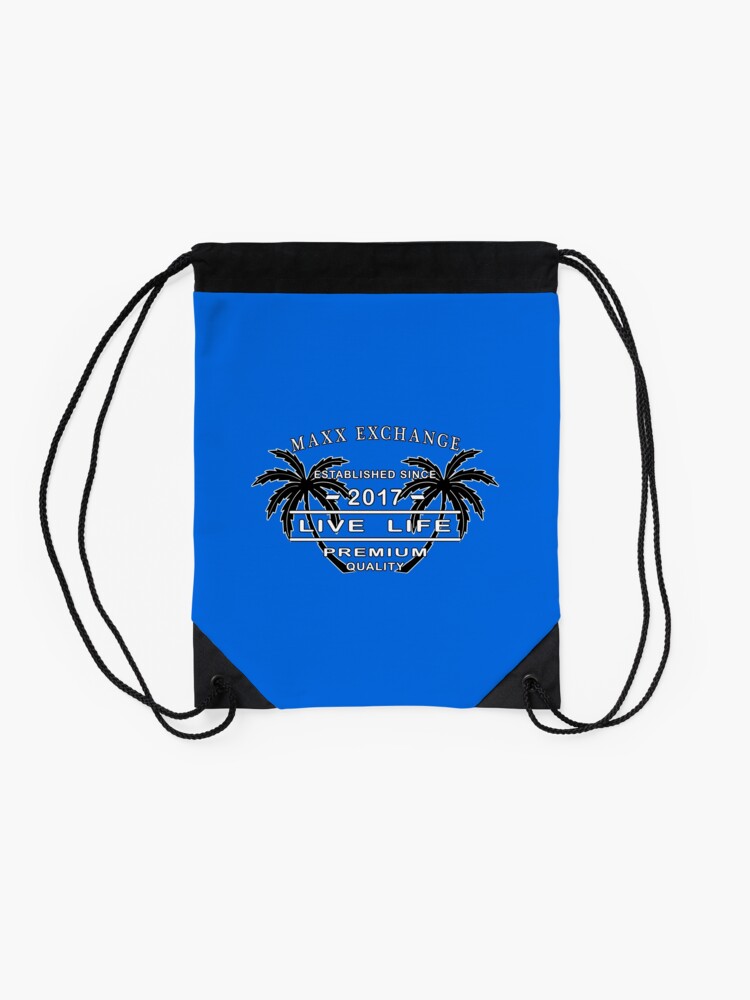 Thumbnail 2 of 3, Drawstring Bag, Seashore Sandals Coconut Live Life Maxx Exchange. designed and sold by maxxexchange.